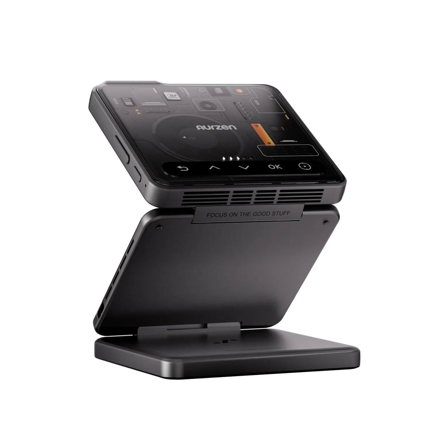 Aur-zen ZIP Tri-Fold Portable Mini Projector